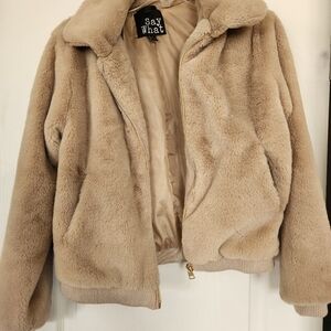 Plush coat